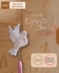 Gráfico de crochê: Pomba Espírito Santo