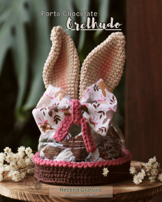 Gráfico de Crochê: Porta Chocolate de Coelho