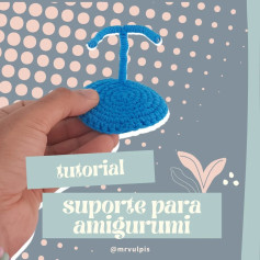 Gráfico de crochê: Suporte charmoso para amigurumi