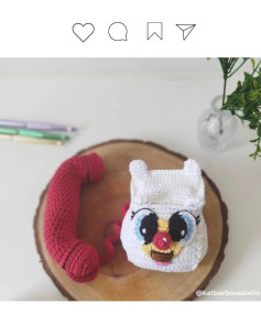 Gráfico de crochê: telefone amigurumi fofo