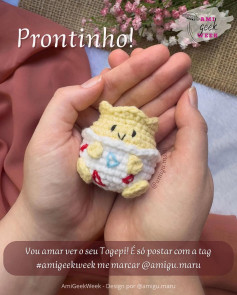 Gráfico de crochê Togepi pronto!