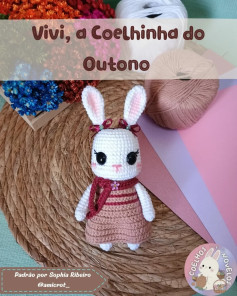 Gráfico de crochê: Vivi, a coelhinha do outono