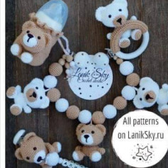 Gráficos de crochê de bichinhos de pelúcia para bebê.
