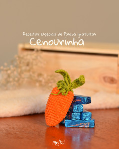 Gráficos de crochê de cenoura de Páscoa gratuitos