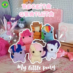 Gráficos gratuitos de amigurumi My Little Pony