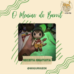 Grátis: Amigurumi do Menino do Barril