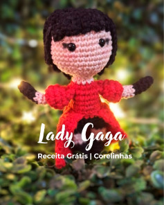 Grátis: Amigurumi Lady Gaga em crochê