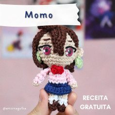 Grátis! Amigurumi Momo em crochê