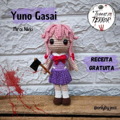 Grátis: Amigurumi Yuno Gasai de Mirai Nikki