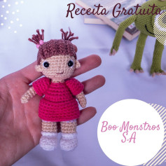 Grátis: Gráfico de amigurumi Boo do Monstros S.A.