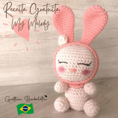 Grátis: Gráfico de amigurumi coelhinho My Melody