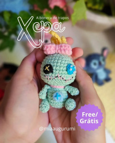 Grátis: Gráfico de Amigurumi da Experiência Xêpa