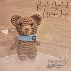 Grátis: Gráfico de Amigurumi Ursinho Jorge