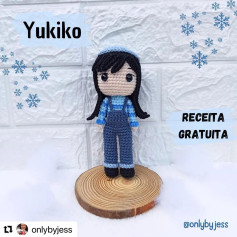 Grátis: Gráfico de amigurumi Yukiko