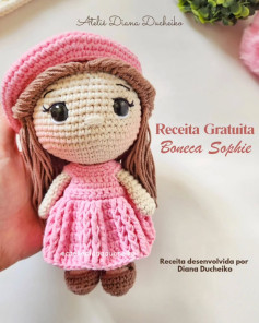Grátis: Gráfico de crochê da boneca Sophie
