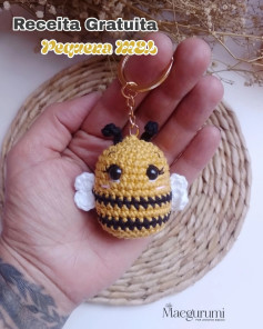Grátis: Padrão amigurumi de abelhinha