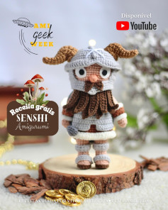 Grátis! Padrão Amigurumi Senshi Guerreiro