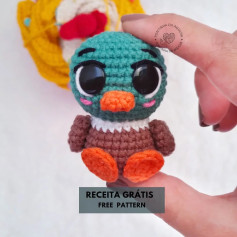 Grátis: Padrão de amigurumi de coruja fofa
