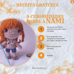 Grátis: Padrão de amigurumi Nami