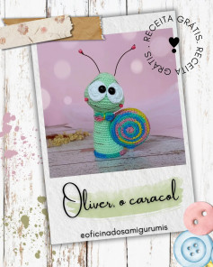 Grátis: Padrão de crochê do caracol Oliver