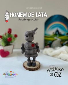 HOMEM DE LATA Amigurumi: Gráfico de crochê grátis!