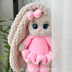 یه خرگوش بامزه با دستای خودت بباف! 🧶🐰طرح بافتنی خرگوش زیبا: الگوی رایگان