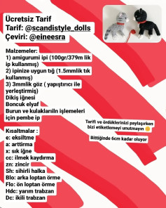 İki sevimli kedi yavrusu amigurumi modeli