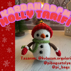 Kardan Adam Amigurumi Tığ İşi Şeması