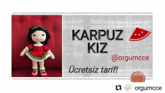 KARPUZ KIZ BEBEK AMIGURUMI ŞEMASI