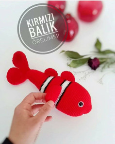 KIRMIZI BALIK AMİGURUMİ ÖRNEĞİ