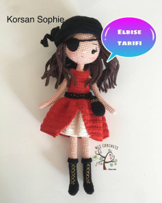 Korsan Sophie Bebek Elbise Tığ İşi Tarifi