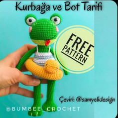 Kurbağa ve Bot Amigurumi Şeması Ücretsiz