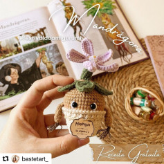 Mandrágora Amigurumi: Gráfico de Crochê Grátis
