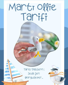 Martı Ollie Amigurumi Tığ İşi Tarifi