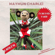 MAYMUN CHARLIE AMIGURUMI TARİFİ: 1.BÖLÜM