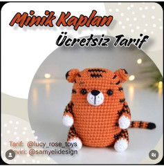 Minik Kaplan Amigurumi: Ücretsiz Tığ İşi Tarifi