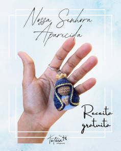 Nossa Senhora Aparecida em Amigurumi: Gráfico Gratuito