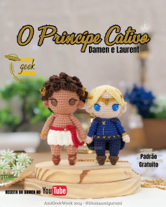 O Príncipe Cativo: Gráfico de Amigurumi Grátis de Damen e Laurent