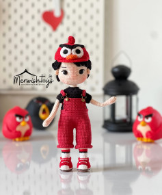 Örme Angry Birds Temalı Bebek Şeması