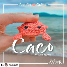 Padrão de crochê grátis: Caranguejo Caco