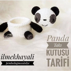 Panda Tığ İşi Kutu Tarifi