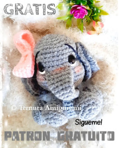 Patrón de amigurumi elefante gratis