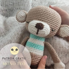 Patrón de Crochet Gratis: Mono Teo