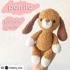 Perrito amigurumi: patrón de crochet gratis