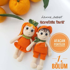Portakallı Bebekler: Ücretsiz Amigurumi Tığ İşi Tarifi