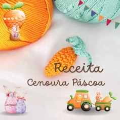 Receita de Crochê: Cenoura de Páscoa