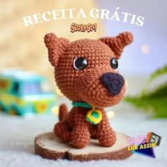 RECEITA GRÁTIS: Amigurumi Scooby-Doo!