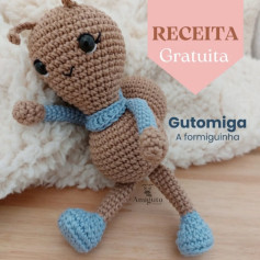 Receita Grátis de Crochê: Gutomiga, a Formiguinha