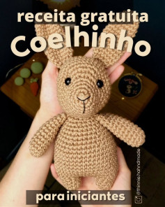 Receita gratuita de coelhinho amigurumi para iniciantes