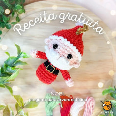 Receita gratuita: Mini Papai Noel para decoração natalina